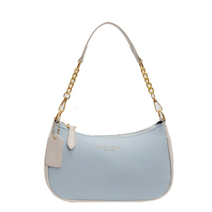 Women's Artisan Crescent Crossbody Bag - Versatile Shoulder Bag with Chain Strap & Convertible Carry