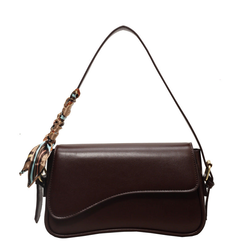 Women's Magnetic Snap Flap Shoulder Bag – Chic Minimalist Crossbody, Top-Handle & Underarm Bag for Work Commute, Versatile Elegant Purse