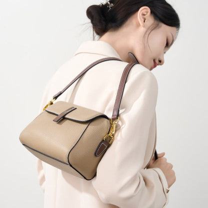 Women’s Heritage Satchel - Full-Grain Leather Convertible Shoulder Bag with Optimized Capacity & Timeless Architecture