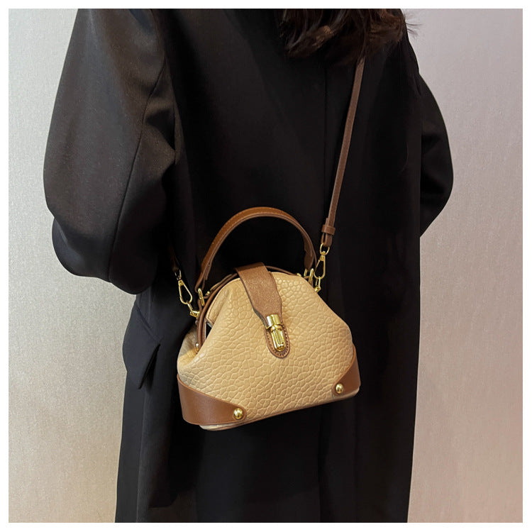 Women's Pebbled Leather Mini Tote Bag - Versatile Crossbody & Shoulder Bag | Minimalist Luxury Design
