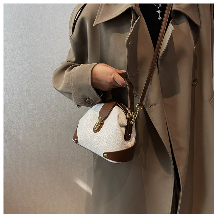 Women's Pebbled Leather Mini Tote Bag - Versatile Crossbody & Shoulder Bag | Minimalist Luxury Design