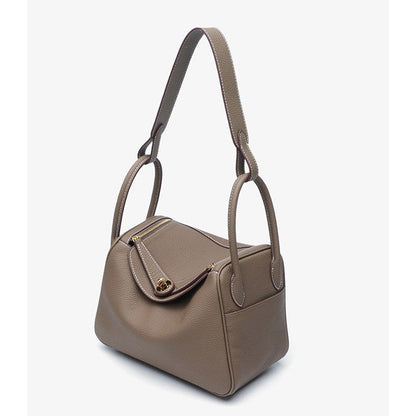 Women's Orsay Pebbled Bucket — Artisan-Stitched Top-Grain Leather Tote with Convertible Carry & Structured Silhouette
