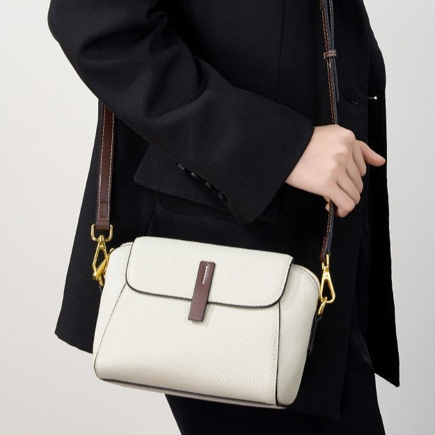 Women’s Heritage Satchel - Full-Grain Leather Convertible Shoulder Bag with Optimized Capacity & Timeless Architecture