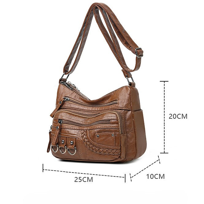 Women's Parental System Tote — Premium Convertible Diaper Bag with Multi-Zip Organization & Elevated Carry