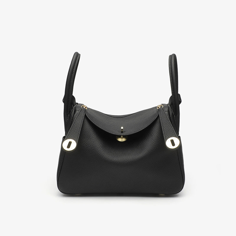 Women's Orsay Pebbled Bucket — Artisan-Stitched Top-Grain Leather Tote with Convertible Carry & Structured Silhouette