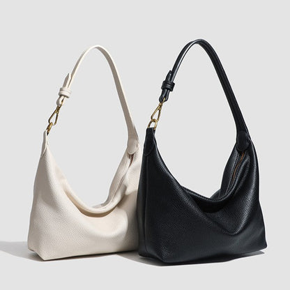 Women's Metro Pebble Hobo - Spacious Pebbled Leather Commuter - Convertible Shoulder Sling