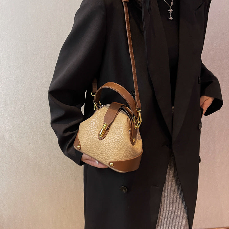 Women's Pebbled Leather Mini Tote Bag - Versatile Crossbody & Shoulder Bag | Minimalist Luxury Design