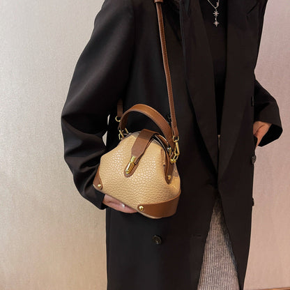 Women's Pebbled Leather Mini Tote Bag - Versatile Crossbody & Shoulder Bag | Minimalist Luxury Design