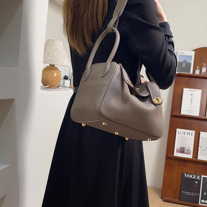 Women's Orsay Pebbled Bucket — Artisan-Stitched Top-Grain Leather Tote with Convertible Carry & Structured Silhouette