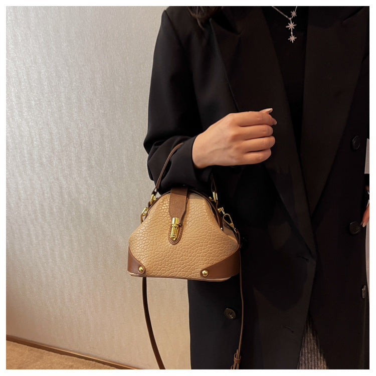 Women's Pebbled Leather Mini Tote Bag - Versatile Crossbody & Shoulder Bag | Minimalist Luxury Design
