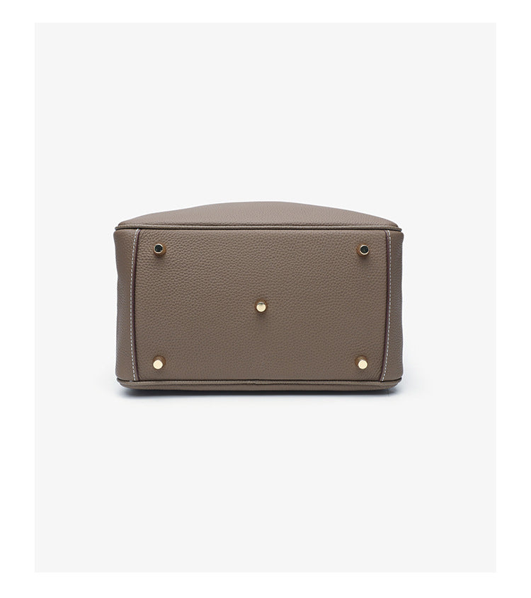 Women's Orsay Pebbled Bucket — Artisan-Stitched Top-Grain Leather Tote with Convertible Carry & Structured Silhouette