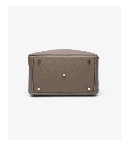 Women's Orsay Pebbled Bucket — Artisan-Stitched Top-Grain Leather Tote with Convertible Carry & Structured Silhouette