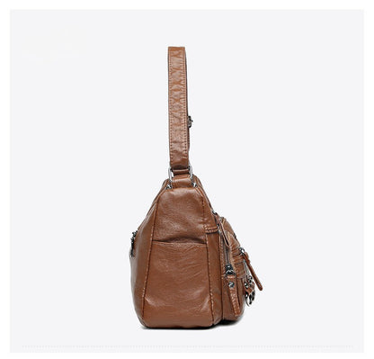 Women's Parental System Tote — Premium Convertible Diaper Bag with Multi-Zip Organization & Elevated Carry
