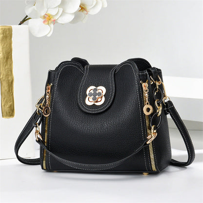 Women's Minimalist Convertible Purse - Sleek Shoulder & Crossbody Bag with Top Handle, Quiet Luxury Small Handbag for Everyday Chic