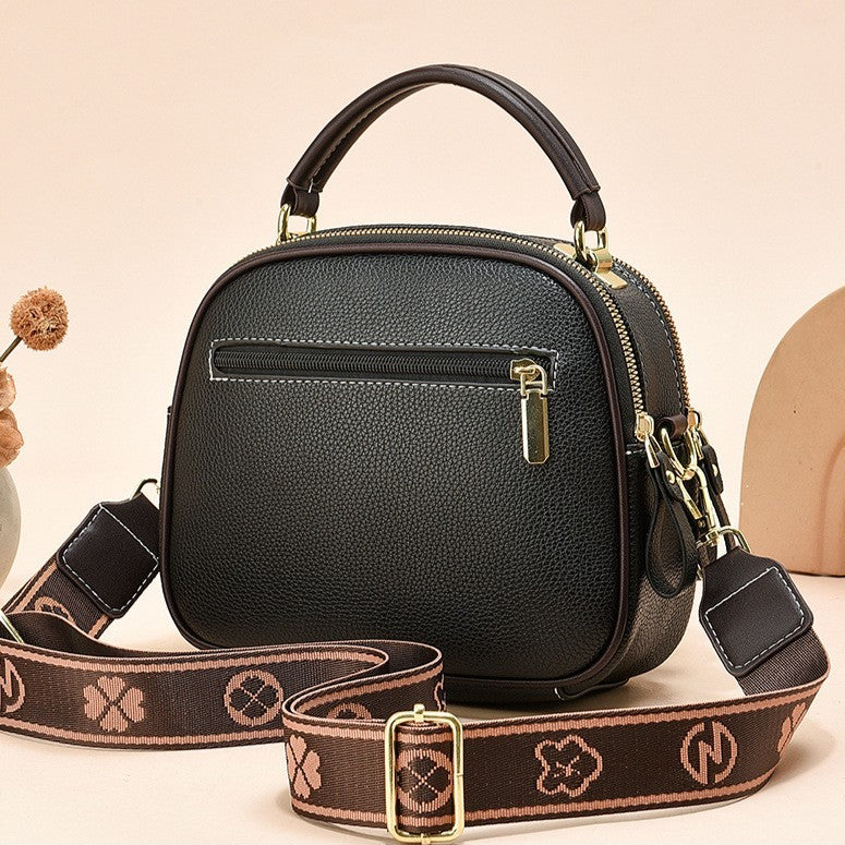 Women's Multi-Zip Compact Satchel — Premium Convertible Shoulder & Crossbody Bag with Curated Organization & Elevated Everyday Style