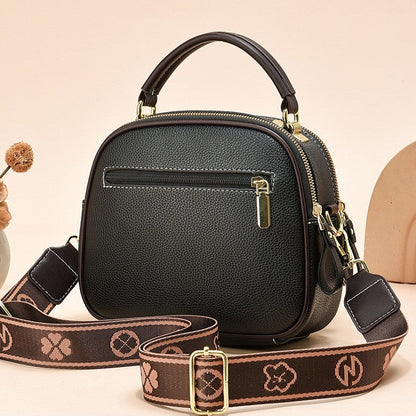Women's Multi-Zip Compact Satchel — Premium Convertible Shoulder & Crossbody Bag with Curated Organization & Elevated Everyday Style