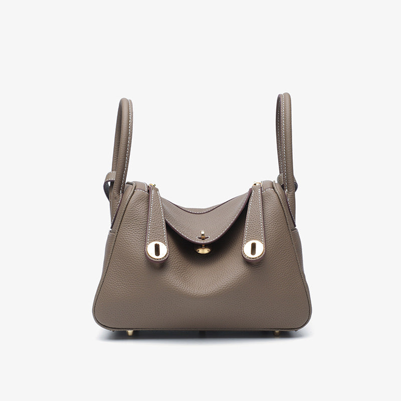 Women's Orsay Pebbled Bucket — Artisan-Stitched Top-Grain Leather Tote with Convertible Carry & Structured Silhouette
