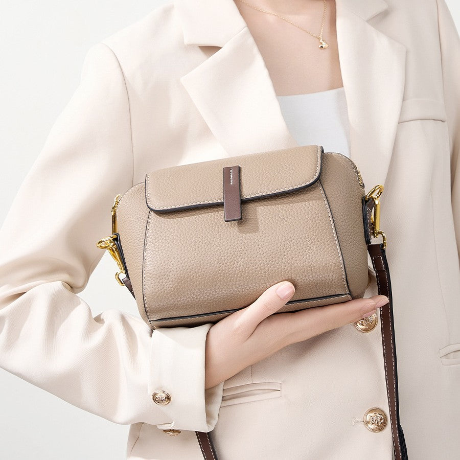 Women’s Heritage Satchel - Full-Grain Leather Convertible Shoulder Bag with Optimized Capacity & Timeless Architecture