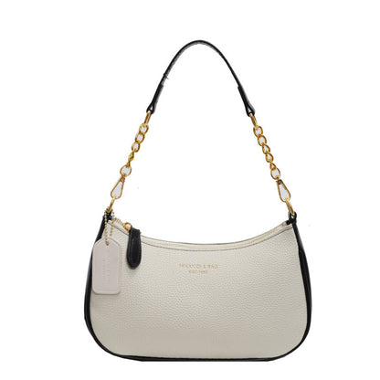 Women's Artisan Crescent Crossbody Bag - Versatile Shoulder Bag with Chain Strap & Convertible Carry
