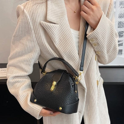 Women's Pebbled Leather Mini Tote Bag - Versatile Crossbody & Shoulder Bag | Minimalist Luxury Design