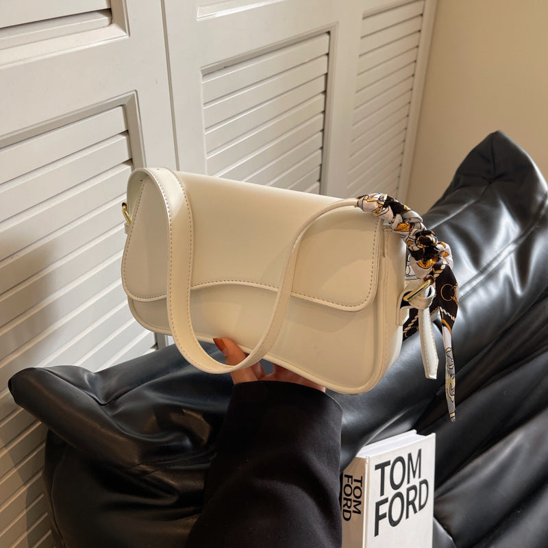 Women's Magnetic Snap Flap Shoulder Bag – Chic Minimalist Crossbody, Top-Handle & Underarm Bag for Work Commute, Versatile Elegant Purse