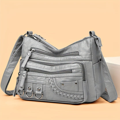 Women's Parental System Tote — Premium Convertible Diaper Bag with Multi-Zip Organization & Elevated Carry