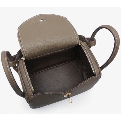Women's Orsay Pebbled Bucket — Artisan-Stitched Top-Grain Leather Tote with Convertible Carry & Structured Silhouette
