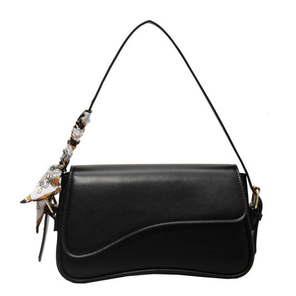 Women's Magnetic Snap Flap Shoulder Bag – Chic Minimalist Crossbody, Top-Handle & Underarm Bag for Work Commute, Versatile Elegant Purse