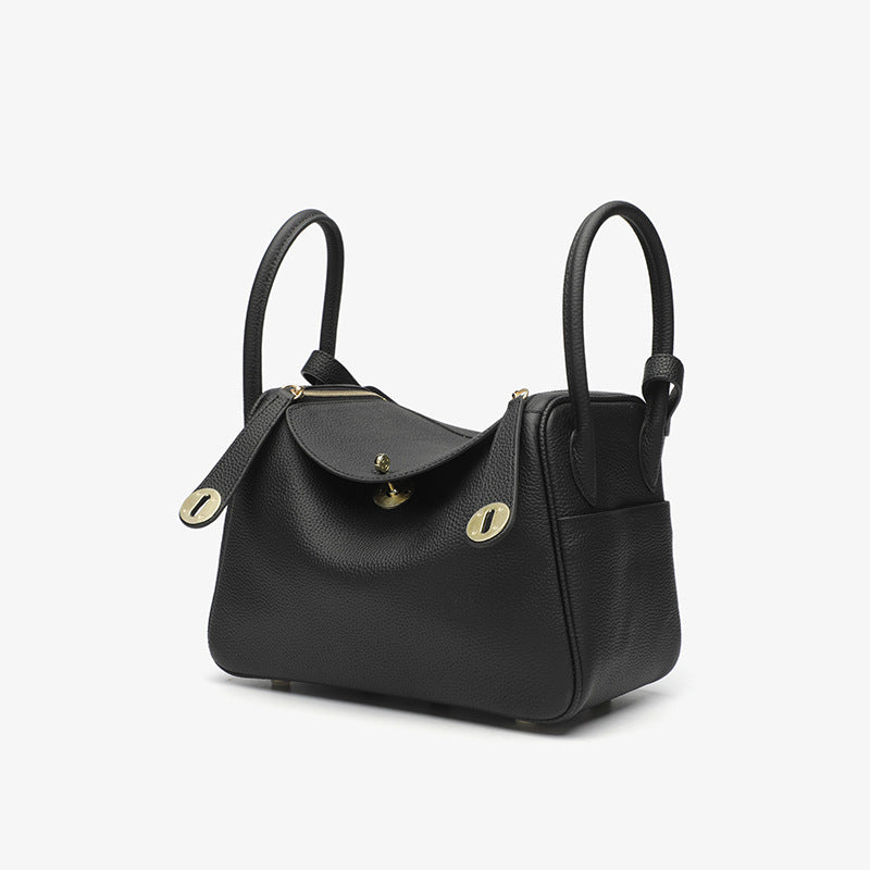 Women's Orsay Pebbled Bucket — Artisan-Stitched Top-Grain Leather Tote with Convertible Carry & Structured Silhouette