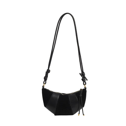Women's Puff Luxe Dual-Texture Hobo - Vegan Leather & Sueded Matte Crossbody - Retro Curated Silhouette