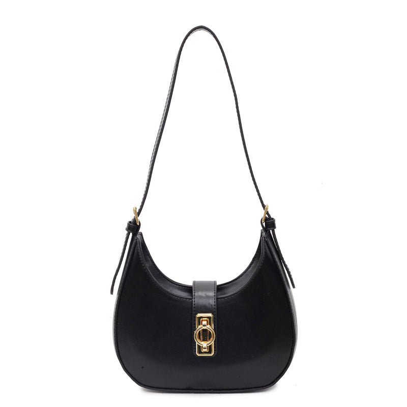 Women's Crescent Sculpt Shoulder Bag - Indie-Design Underarm Bag | Refined & Viral-Worthy