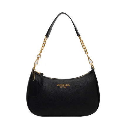 Women's Artisan Crescent Crossbody Bag - Versatile Shoulder Bag with Chain Strap & Convertible Carry