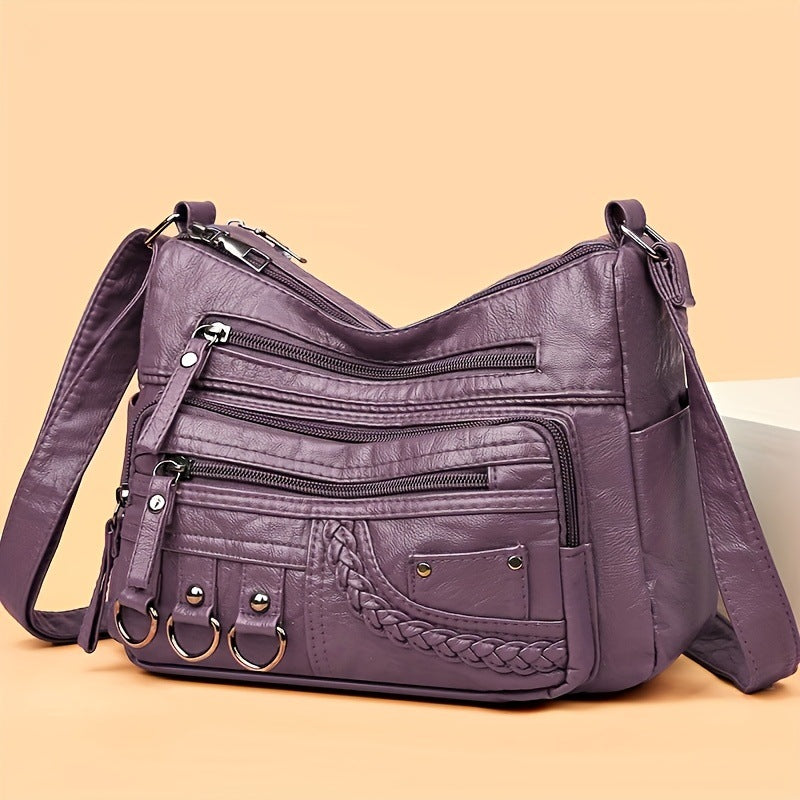 Women's Parental System Tote — Premium Convertible Diaper Bag with Multi-Zip Organization & Elevated Carry