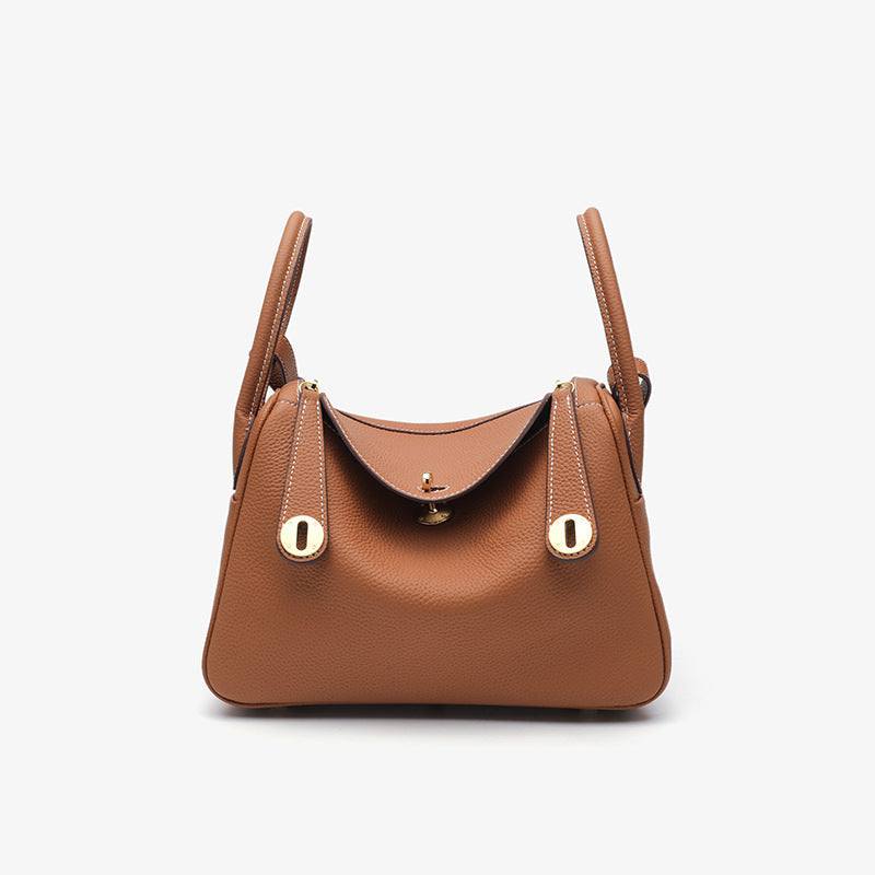 Women's Orsay Pebbled Bucket — Artisan-Stitched Top-Grain Leather Tote with Convertible Carry & Structured Silhouette