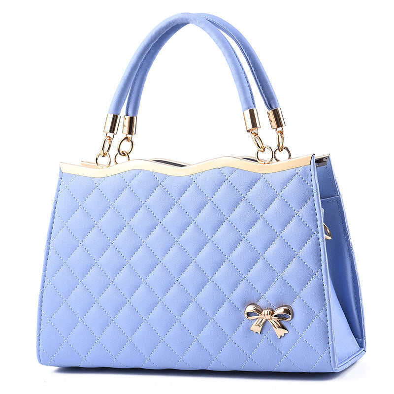 Women's Quilted Bow-Accent Structured Tote Bag – Oversized Shoulder & Crossbody Handbag for Women, Timeless Elegance