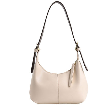 Women's Crescent Shoulder Bag – Textured Underarm Saddle | Minimalist Essential