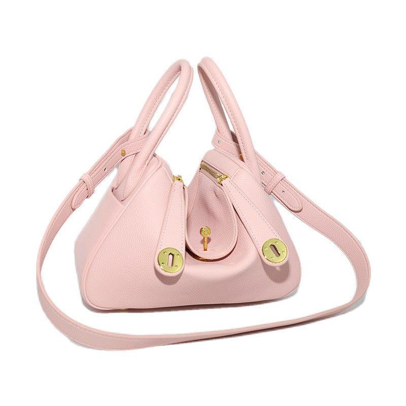 Women's Orsay Pebbled Bucket — Artisan-Stitched Top-Grain Leather Tote with Convertible Carry & Structured Silhouette