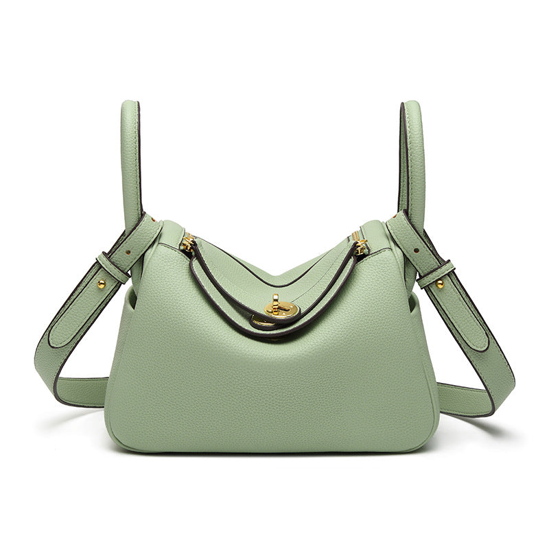 Women's Orsay Pebbled Bucket — Artisan-Stitched Top-Grain Leather Tote with Convertible Carry & Structured Silhouette