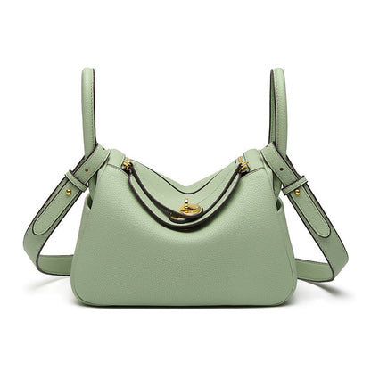 Women's Orsay Pebbled Bucket — Artisan-Stitched Top-Grain Leather Tote with Convertible Carry & Structured Silhouette