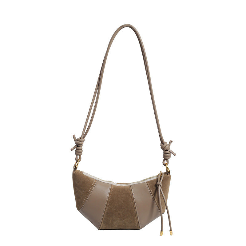 Women's Puff Luxe Dual-Texture Hobo - Vegan Leather & Sueded Matte Crossbody - Retro Curated Silhouette