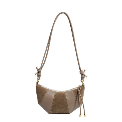 Women's Puff Luxe Dual-Texture Hobo - Vegan Leather & Sueded Matte Crossbody - Retro Curated Silhouette