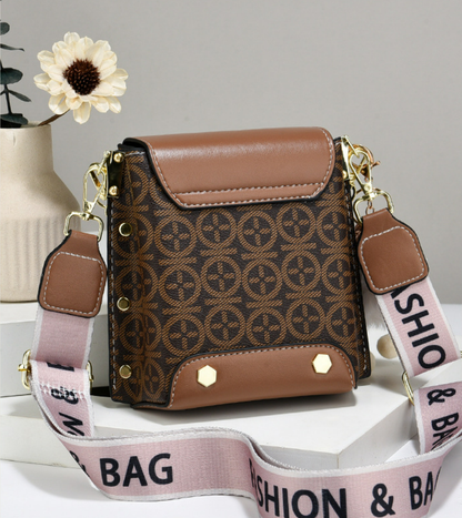 Women's Plaid Phone Crossbody Bag - Mini Shoulder Bag with Detachable Strap (Fits iPhone Plus)